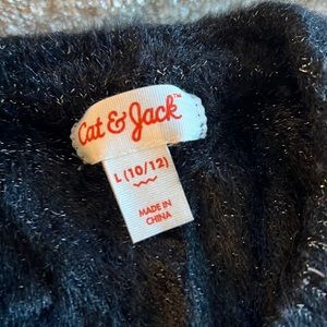 Cat & jack fuzzy cardigan size 10-12